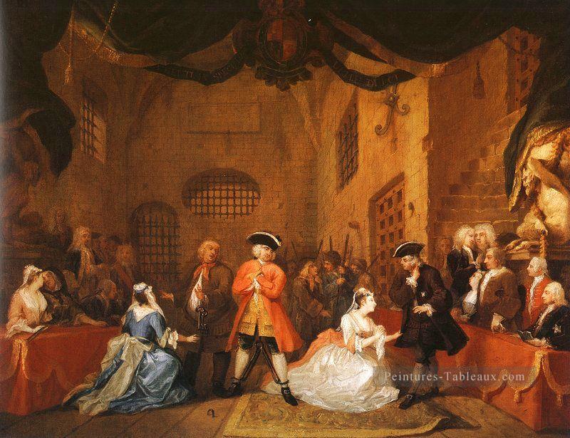 L’opéra des mendiants 5 William Hogarth Peintures à l'huile